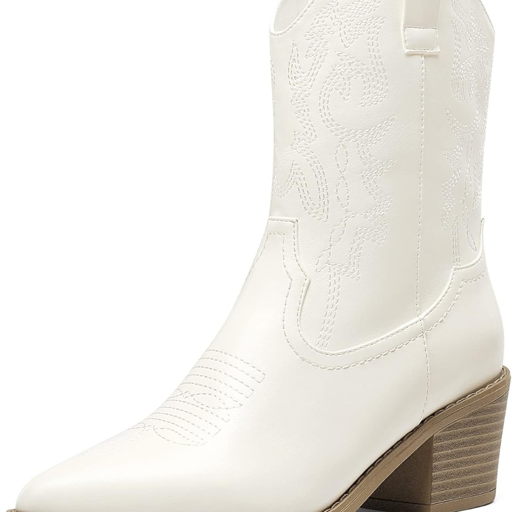 Women's White Western Boots
